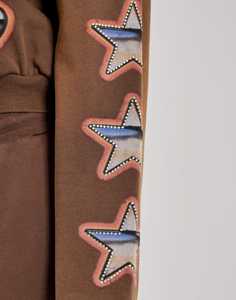 Sweat à capuche délavé à l'acide 430 g/m² en molleton bouclette vierge avec effet vieilli et doublure gaufrée pour homme - Product Image 6