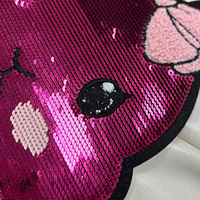 Vente en gros de patchs de Pâques à paillettes patchs brodés en chenille chauffage personnalisé pour vêtements patch thermocollant
