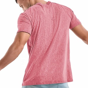 Venta al por mayor personalizado 100% algodón hombres Slim Fit secado rápido Camiseta cuello músculo Fitness estampado Puff técnica Hombre Ropa Fitness - Product Image 2