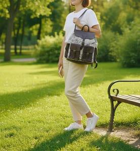 Mochila de Cuero Genuino de Lujo, Estilo Rústico, para Viajes, Portátil, Multifuncional, Gran Capacidad, Unisex, Cierre de Cremallera HNBP-0045 - Product Image 5