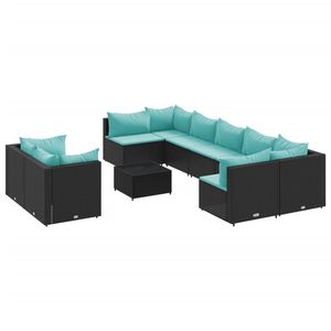 Juego de 9 Muebles de Jardín Elegantes en Color Negro para Patio - Product Image 2
