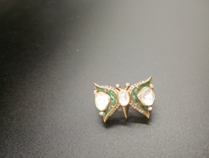 Amaira Jewels Vintage Peacock <b>Brooch</b> Green Enamel Crystal Rhinestones 18K Gold Tone Unisex Everyday Wear Luxury Fine Jewelry 925 - Product Image 3