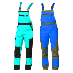 Overoles de Trabajo con Bolsillos y Tirantes Ajustables para Hombre, Uso en Construcción, Diseño Reflectante Gris Verde Resistente - Product Image 5