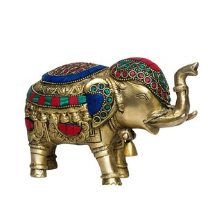 Premium Quality Handcrafted Brass Elephant <b>Statue</b> for Home Decor or Living Room Decoration Available at Best Price - Product Image 2