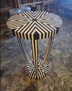 Mesa de centro con incrustaciones de hueso de diseño moderno, colores personalizables de alta calidad, tamaño personalizado disponible, muebles para sala de estar - Product Image 1