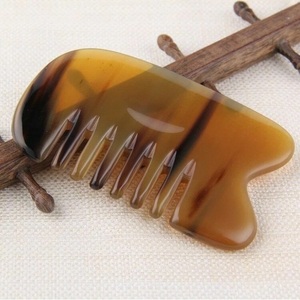 Planche de massage en corne de buffle blanche écologique pour le visage et le cuir chevelu, style ange, spécial pour la beauté (vente en gros) - Product Image 4