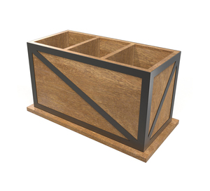 Customized Wooden Caddy Multipurpose Holder with Spacious Compartments <b>for</b> Organized Display - Product Image 4