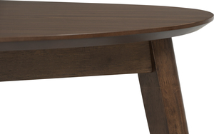 Mid Century Modern Triangular Solid <b>Wood</b> Dining <b>Table</b> <b>Small</b> Space Kitchen <b>Table</b> with Tapered Legs for 2-3 Persons - Product Image 5