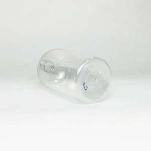 Empty 500ml 16.9oz Transparent PET <b>Dispenser</b> <b>Bottle</b>-Boston Round Plastic Pump Sprayer for Body Wash Shower Gel Packaging - Product Image 5