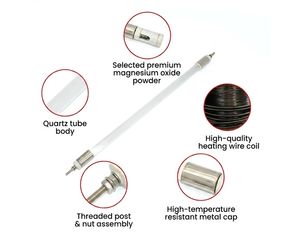 High Efficiency Custom 220V 1KW Milky White Industrial Quartz Infrared <strong>Heating</strong> <strong>Tube</strong> for Oven Paint Booth With Rapid <strong>Heating</strong> - Product Image 3