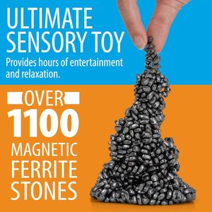 ก้อนกรวดสีโป๊วแม่เหล็กเหนือหินเฟอร์ไรต์1100แม่เหล็กอ่อนสำหรับผู้ใหญ่ที่น่าพอใจประสบการณ์ประสาทสัมผัส - Product Image 3