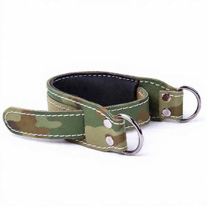 Sangles de compression haute performance en cuir camouflage unisexe avec anneau en D pour cheville, idéales pour la gym, le fitness et les machines à câble – Collection Hiver - Product Image 1