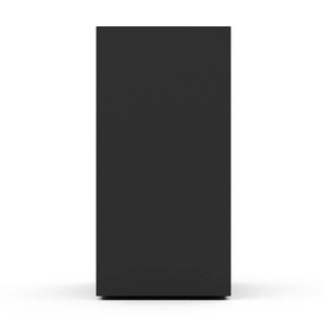 Urne funéraire en métal, haute et carrée, pour cendres, finition noire, bords nettoyés et dessus fermé, pour la commémoration - Product Image 3