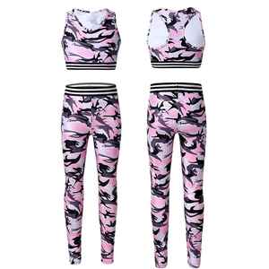 Conjuntos de Yoga con Logotipo Personalizado por Sublimación, Ropa Deportiva para Mujer al por Mayor, Leggings y Sujetador Deportivo sin Costuras - Product Image 1