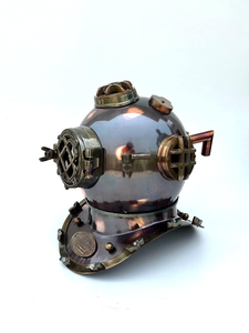 Casque de plongée profonde, casque de plongée maritime, noir, style antique, réplique du casque de plongée de la marine américaine, casque de plongée vintage, casque de plongée sous-marine - Product Image 5