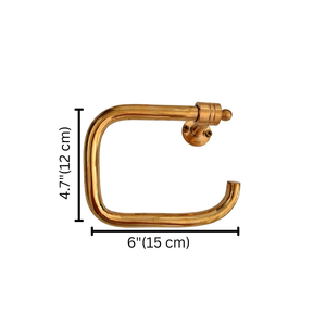 Handcrafted Unlacquered Brass <b>Toilet</b> Paper <b>Holder</b> Antique Brass Bathroom Accessory <b>Wall</b> <b>Mounted</b> Brass <b>Toilet</b> <b>Roll</b> <b>Holder</b> - Product Image 2