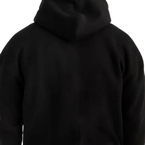 Sweat-shirt à capuche zippé ultra-luxe surdimensionné en molleton de coton épais 550 GSM, coupe décontractée, style streetwear personnalisé, avec fermeture éclair intégrale - Product Image 4