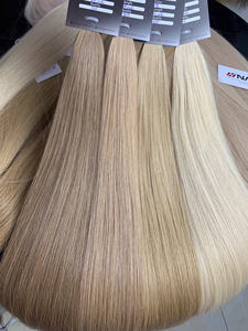 Vente en gros de cheveux vietnamiens vierges Remy lisses longs double tirage Cheveux Nasa blancs blonds bruns noirs de couleur foncée - Product Image 5