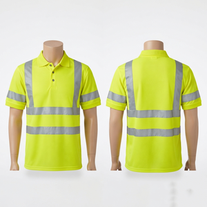 เสื้อโปโลทำงานแบบสะท้อนแสง พรีเมียม 180 GSM ผ้าโพลีเอสเตอร์ดูดซับความชื้น  พร้อมแผงสะท้อนแสง  รับทำโลโก้ตามสั่ง  OEM ODM - Product Image 6