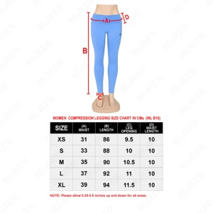 Blaze Fight Wear sólido elástico cintura Yoga Leggings transpirable que absorbe el sudor cuatro vías estiramiento antibacteriano de talla grande al por mayor - Product Image 6