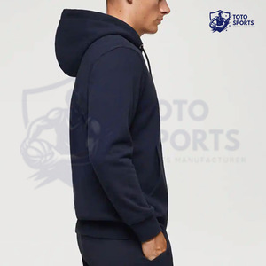 Nouvelle Arrivée – Sweat à Capuche Zippé Décontracté pour Homme, Couleur Bleue, Respirant, Haute Qualité, avec Capuche et Col, du Meilleur Fournisseur, Prix Raisonnable - Product Image 3