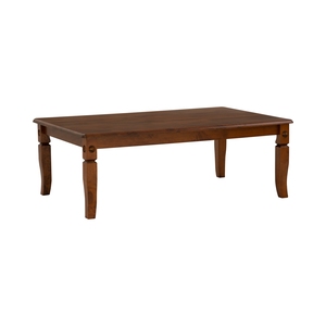 Traditional <b>Solid</b> Oak Coffee <b>Table</b> Dirty Oak Finish <b>Top</b> Rectangular <b>Wood</b> <b>Table</b> with Carved <b>Wood</b> Legs for Farmhouse Living Room - Product Image 1
