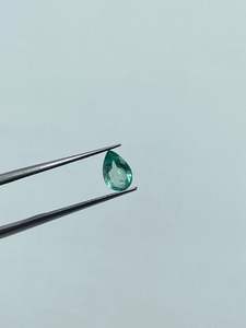 Auténtica Piedra Preciosa de Esmeralda Natural, Corte Pera, Color Verde, Piedra Suelta Zambiana para Joyería - Product Image 2