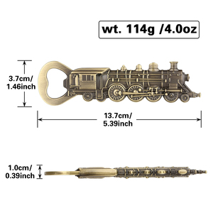 Metal Train Steam Locomotive <b>Engine</b> Wine Beer Bottle Opener with 2-in-1 Function for <b>Bar</b> Bartenders (Men & Women) - Product Image 6