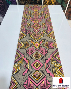 Tela Africana de Alta Calidad con Estampado de Cera y Algodón Ankara, Diseño Personalizado Disponible, Sudáfrica, Ideal para Vestidos y Accesorios - Product Image 2