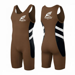 ชุดซิงเกิลเล็ตสำหรับกีฬามวยปล้ำยอดนิยม ดีไซน์เองได้ ยูนิเซ็กซ์ ผลิตจากวัสดุที่ยั่งยืน ราคาโรงงานถูก คุณภาพสูงจาก Hamilo Sports - Product Image 6