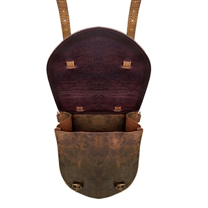 Bolsa de Sillín de Cuero Genuino Tamaño Universal para Caballo, Piel de Vacuno con Solapa, Estilo Western, para Equitación y Senderismo, Envío Gratuito a EE. UU. - Product Image 3