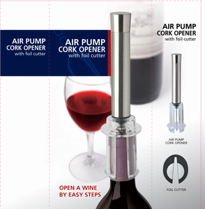 Ouvre-bouteille à pompe à air en alliage d'aluminium Devine Accessories, portable, cadeau promotionnel, style simple, impression en relief - Product Image 3