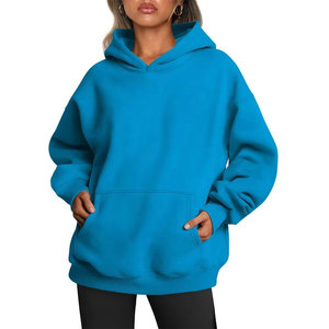 Hoodie d'hiver pour femmes de qualité supérieure à prix abordable, vente en gros, fabricant, impression de logo personnalisé, coupe oversize à épaules tombantes - Product Image 1