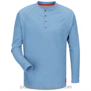 Camisa de Trabajo de Verano para Hombre, Resistente al Fuego y Retardante de Llama, de Poliéster/Algodón, con Estampado Informal, Uniforme de Seguridad Industrial - Product Image 2