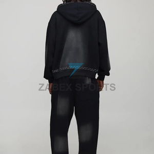 Sudadera con Pedrería Personalizada para Hombre, Sudadera con Pedrería de Alta Calidad para Hombre, Prenda Moderna - Product Image 2