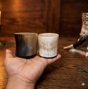 Portavelas artesanal de cuerno de buey auténtico, decoración de lujo para mesa de hogar a precio económico. - Product Image 1