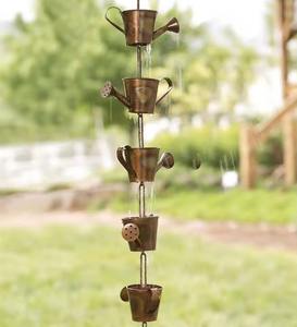 Cadena de lluvia de aluminio personalizable al por mayor, inspirada en diseños centenarios de Japón, que refleja la arte funcional. - Product Image 3