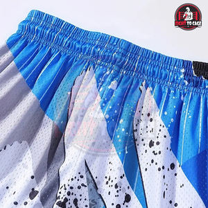 Shorts de basketball sportifs tendance, en tissu mesh léger et respirant avec imprimé géométrique – Nouvelle collection du meilleur fournisseur - Product Image 5