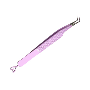 แหนบปลายแหลมสีทองดำสำหรับต่อขนตา ป้องกันแม่เหล็ก ยี่ห้อส่วนตัว สำหรับต่อขนตาแบบวอลลุ่ม แหนบสแตนเลสเส้นใยไฟเบอร์ - Product Image 3