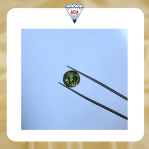 Loupe de qualité supérieure, tourmaline verte menthe, pierre précieuse naturelle, taille brillante ronde, pierre brute pour la fabrication de bijoux, vente en gros, OEM - Product Image 3