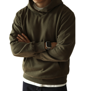 VIENNA INDUSTRY Sweat à capuche zippé pour homme, coupe oversize, style streetwear, motif color block, 100% coton, hiver, coupe-vent, respirant - Product Image 2