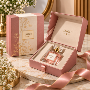 Cajas de Regalo Cosméticas Rígidas Premium con Cierre Magnético, Logotipo en Lámina Dorada, Estampado en Caliente, Papel Artístico, Forma Rectangular, Cinta de Satén y Esponja - Product Image 2