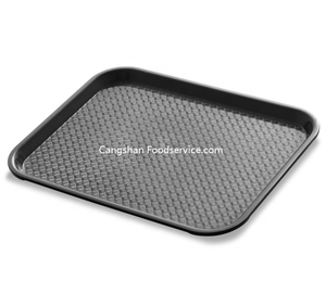 Plateau pour restauration rapide, plateau en plastique avec surface texturée, plateau de restaurant durable, vaisselle et assiettes écologiques de style américain - Product Image 4