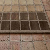 Tapis géométrique moderne beige à motif abstrait à carreaux, tapis en laine luxueux et moelleux pour salon, chambre à coucher, tapis décoratif pour la maison