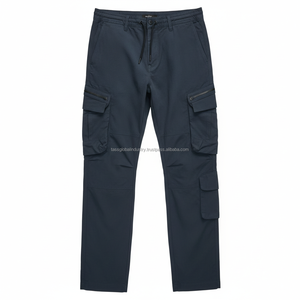 Men Cargo Pants Relaxed Fit Utility Pockets Drawstring Waist Streetwear Custom OEM Wholesale - Product Image 3