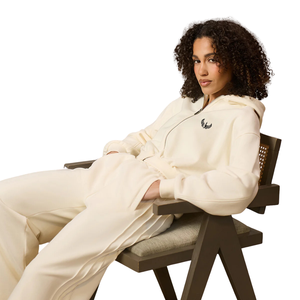 Neutral Crop Crew <b>Hoodie</b> Women Quarter Zip Pullover Long Sleeve Casual Streetwear Relaxed Fit <b>Lightweight</b> Fashion Everyday Wear - Product Image 1