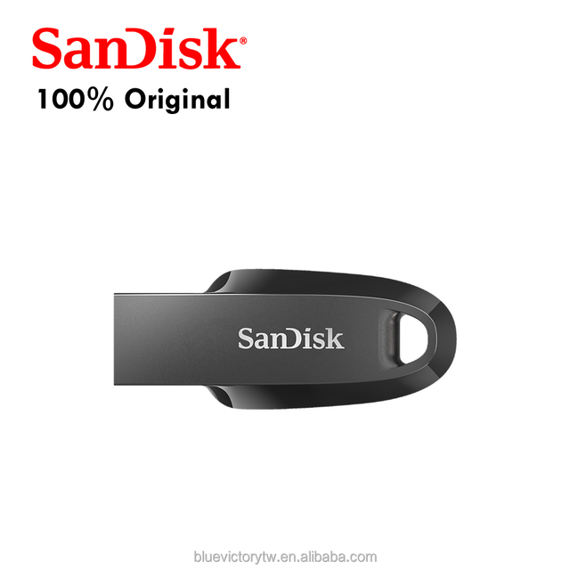 Ultra Curve USB 3.2 Gen 1 Flash Drive, USB3.0 Black, Compact Design, SDCZ550-512G-G46