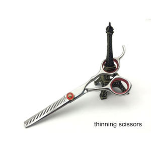 Kit Profesional de Tijeras de Peluquería de Acero Inoxidable, Tijeras de Barbero, Peine de Doble Cara, Pinzas Rojas, Peine para Cortar el Cabello, Herramienta de Estilismo - Product Image 6