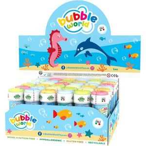 Bubble World Bubble Blowing Seahorse 60 ml Giocattolo a tema marino per bambini dai 2 ai 4 anni - Product Image 1