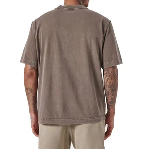 T-shirts amples en coton pour hommes, coupe décontractée, style urbain tendance, vente en gros à prix réduit - Product Image 3